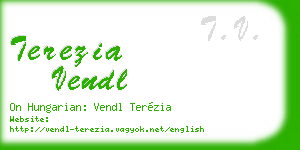 terezia vendl business card