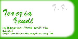 terezia vendl business card